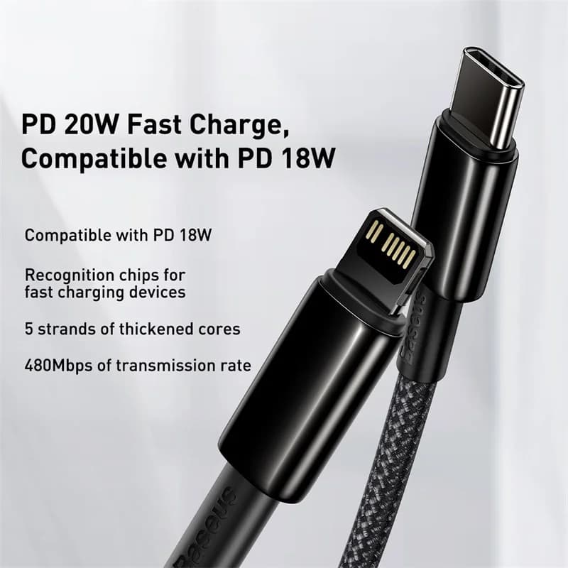 iPhone용 20W USB-C PD 고속 충전 케이블