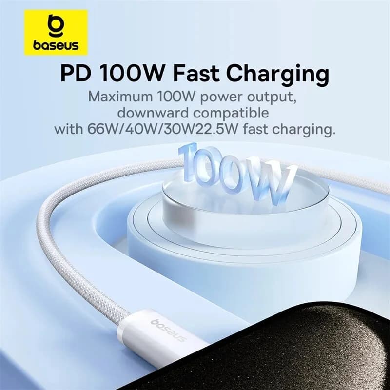 USB-C to USB-C 케이블, 100W PD 고속 충전
