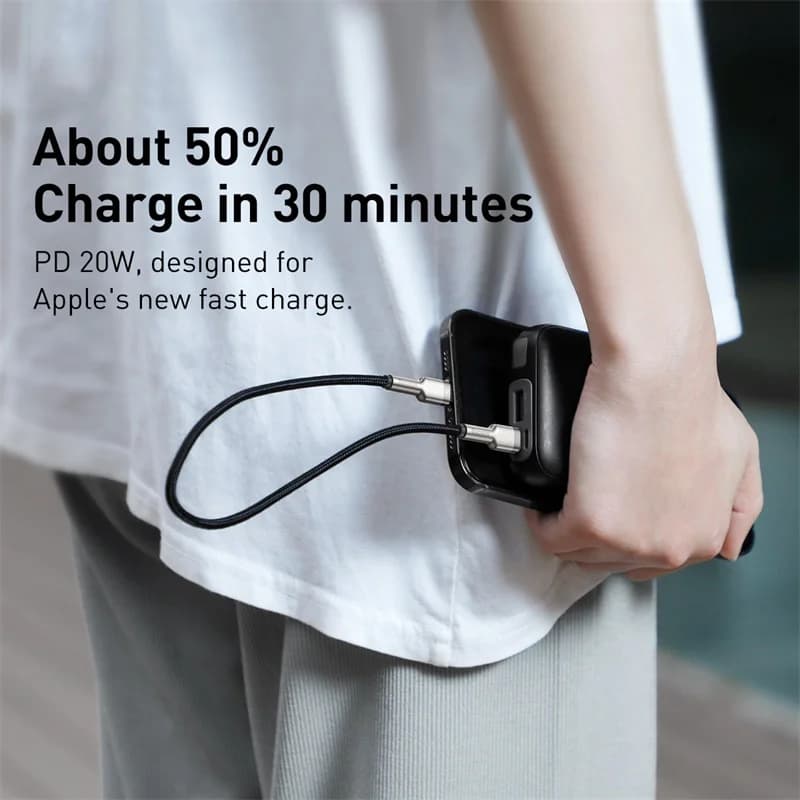 20W PD USB-C to Lightning 고속 충전 케이블